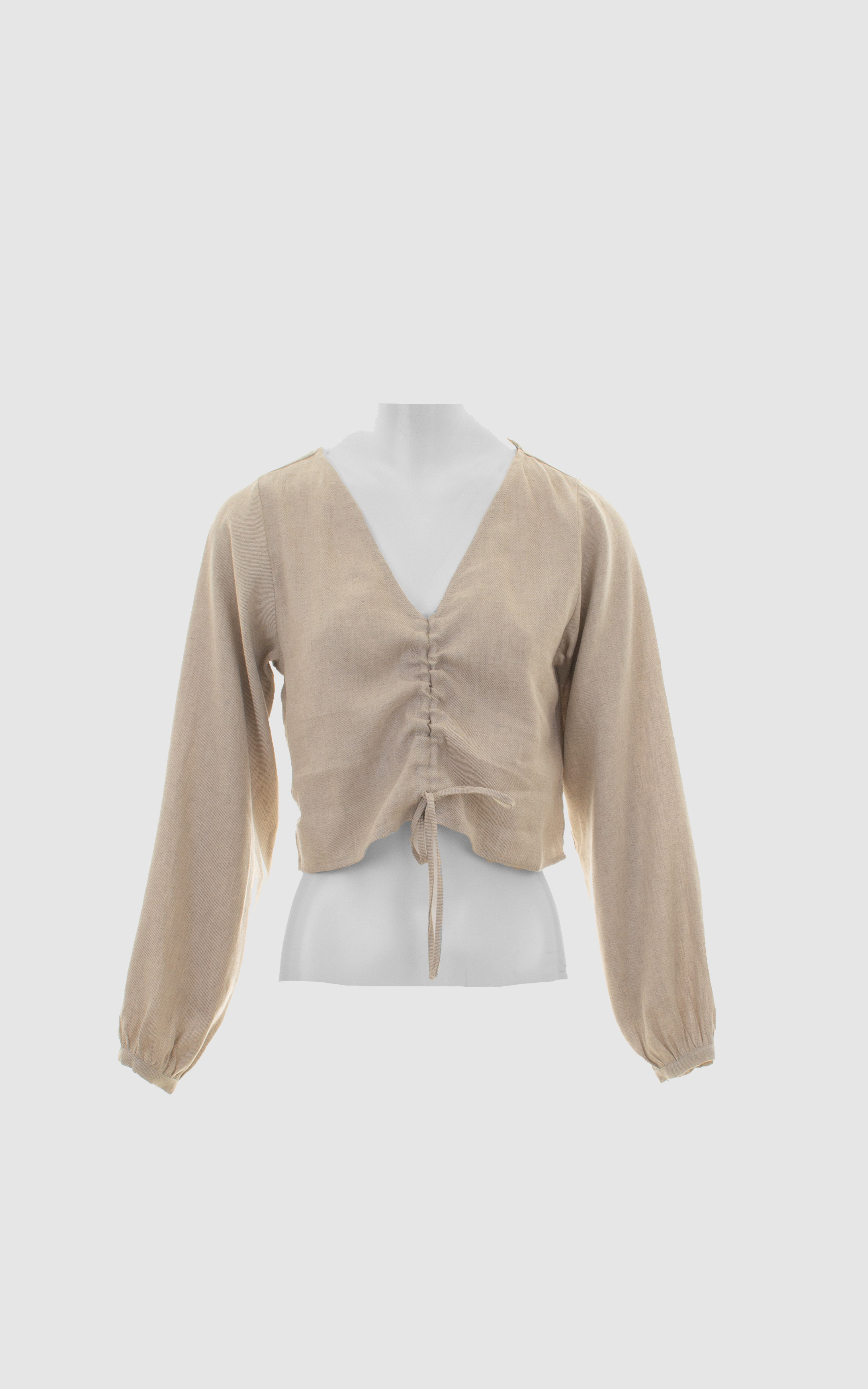 Donkerbeige Blouse