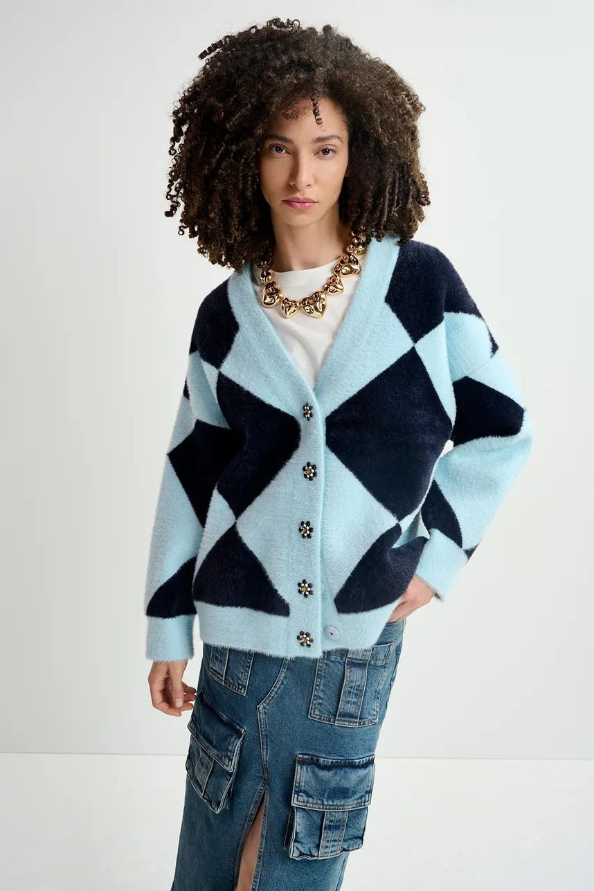 Blauw Cardigan image