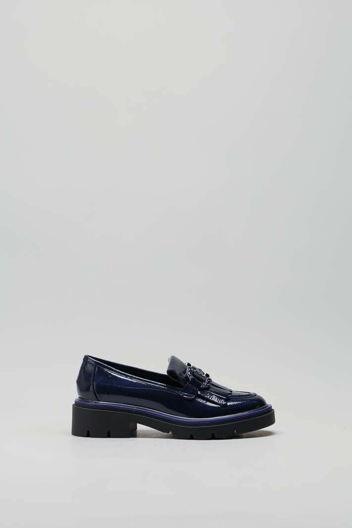 Donkerblauw Mocassin