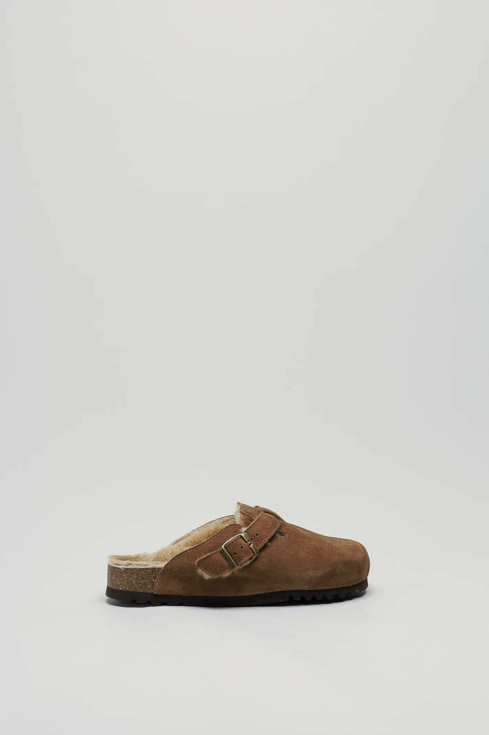 Bruin/cognac Pantoffel