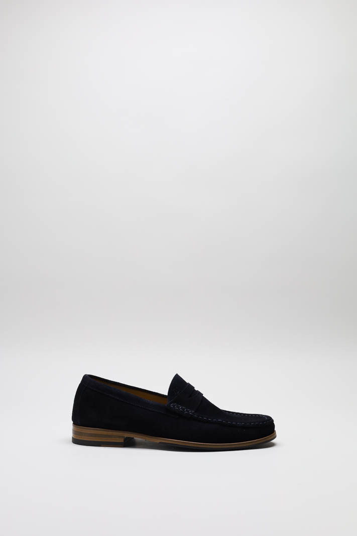 Donkerblauw Mocassin