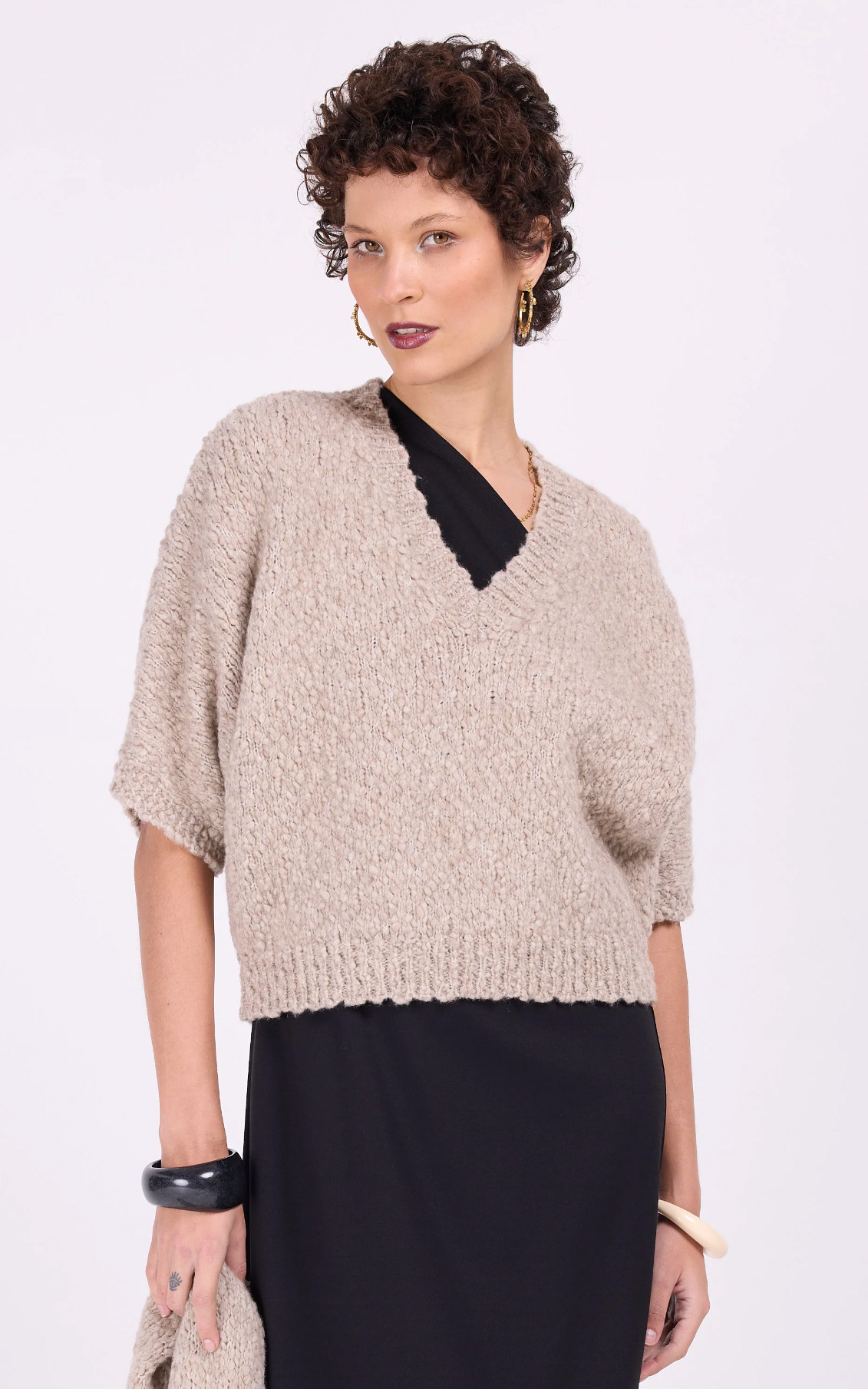 Taupe Sweater/trui