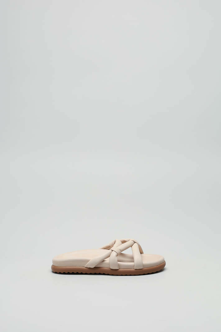 Lichtbeige Slipper